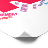 ADHS-Wortwolke Poster (Ecke)