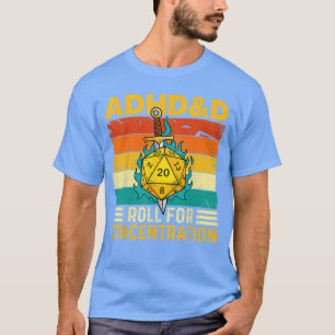 ADHS Würfeln für Konzentration RPGabletop Spiele L T-Shirt