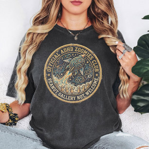 ADHS-Zoomies-Hirn-Raketen-Patch Lustige Aussage T-Shirt