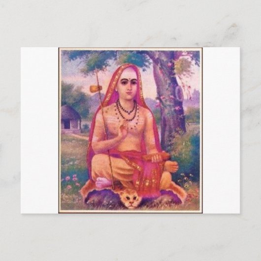 Adi Shankara Postkarte (Vorderseite)