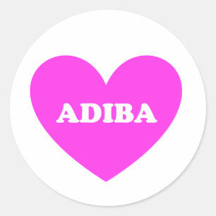 Adiba Runder Aufkleber