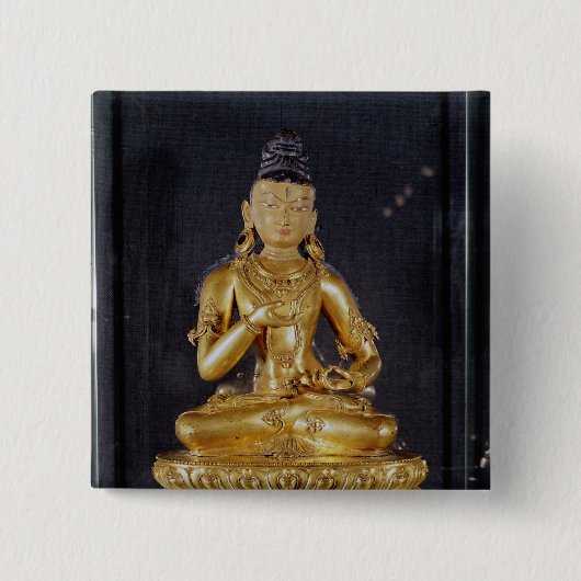 Adibuddha Vajrasattva gesetzt in der Meditation Button (Vorderseite)