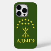 Adiga Flag Design for Circassian Cherkess - Adiga Case-Mate iPhone Hülle (Rückseite)