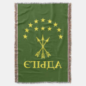 Adiga Flag Design for Circassian Cherkess - Adiga Decke (Vorderseite Vertikal)