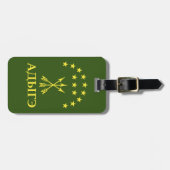 Adiga Flag Design for Circassian Cherkess - Adiga Gepäckanhänger (Vorderseite horizontal)