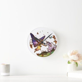Adilyn Fee Wall Clock, 8" runder Acrylic Runde Wanduhr