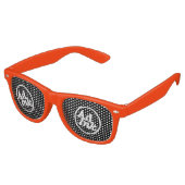 AdInk Orange Shades Partybrille (Schrägansicht)