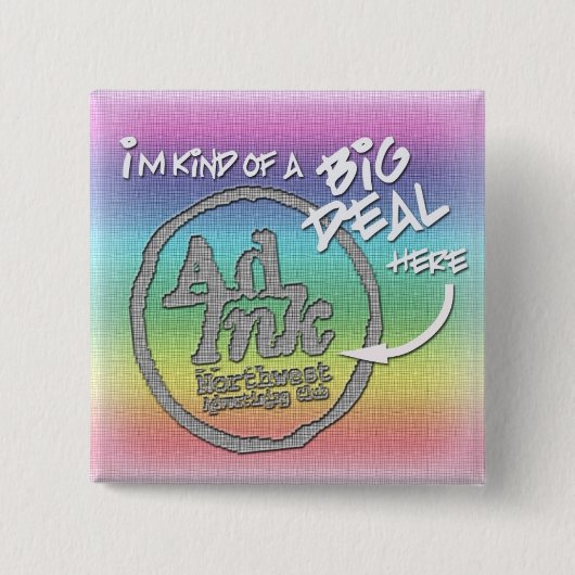 AdInk Sache-Knopf, Hippie-Art Button (Vorderseite)