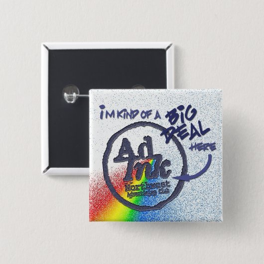 AdInk Sache-Knopf, Prisma-Art Button (Vorne & Hinten)