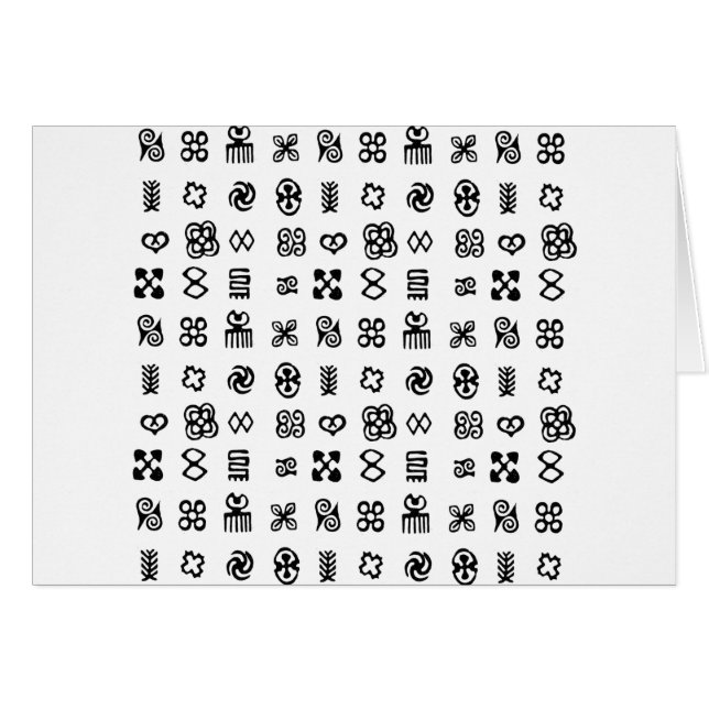 Adinkra African Symbols (Vorderseite (Horizontal))