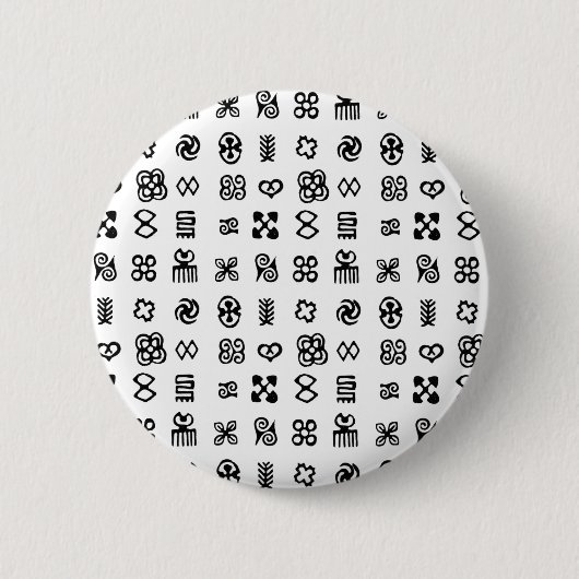 Adinkra African Symbols Button (Vorderseite)