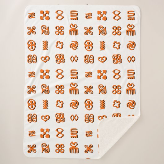 Adinkra African Symbols Classic Round Sticker Sher Sherpadecke (Vorderseite)
