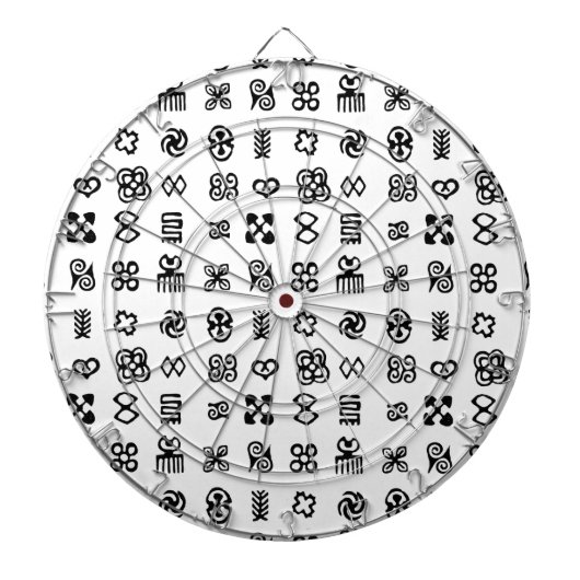 Adinkra African Symbols Dartscheibe (vorne)