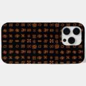 Adinkra African Symbols Ethnic Design Case-Mate iPhone Hülle (Rückseite (Horizontal))