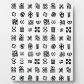 Adinkra African Symbols Fotoplatte (Vorderseite)