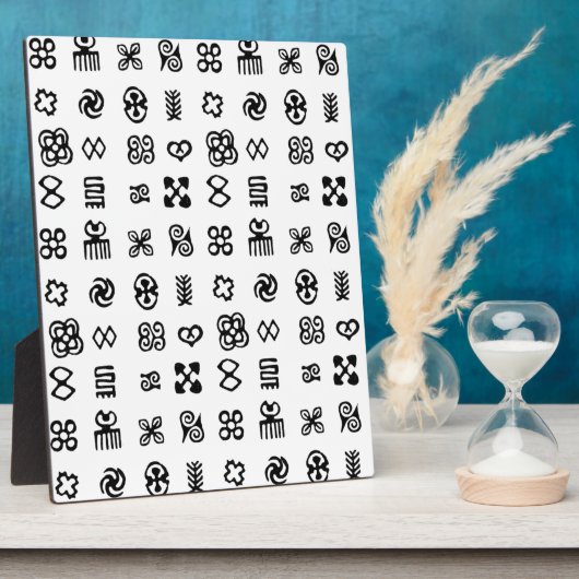 Adinkra African Symbols Fotoplatte (Seite)