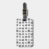 Adinkra African Symbols Gepäckanhänger (Vorderseite vertikal)