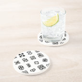 Adinkra African Symbols Getränkeuntersetzer (Seite)