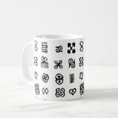 Adinkra African Symbols Kaffeetasse (Vorderseite Links)