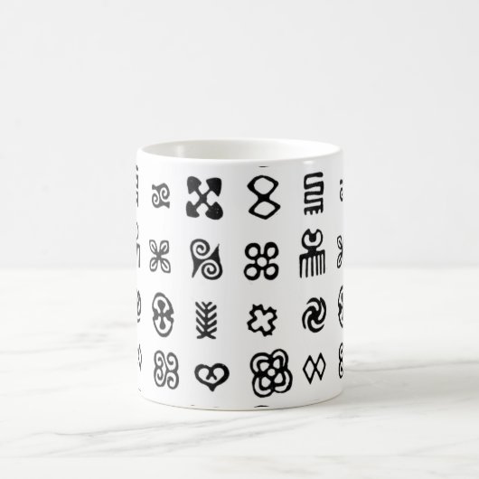 Adinkra African Symbols Kaffeetasse (Mittel)