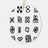 Adinkra African Symbols Keramik Ornament (Links)