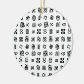 Adinkra African Symbols Keramik Ornament (Links)