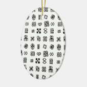 Adinkra African Symbols Keramikornament (Links)
