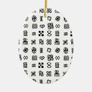 Adinkra African Symbols Keramikornament