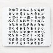 Adinkra African Symbols Mousepad (Vorne)