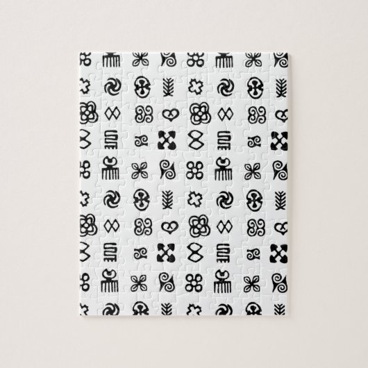 Adinkra African Symbols Puzzle (Vertikal)