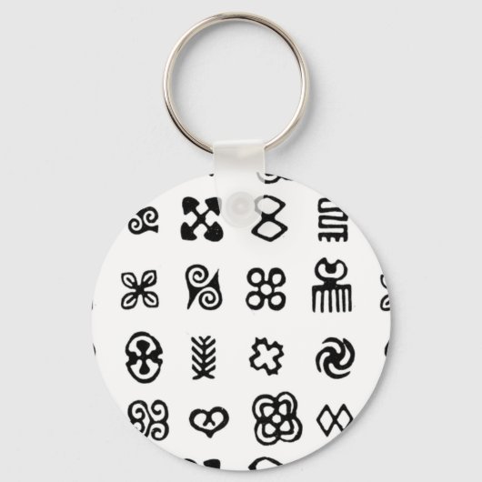 Adinkra African Symbols Schlüsselanhänger (Vorderseite)
