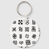 Adinkra African Symbols Schlüsselanhänger (Rückseite)