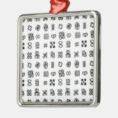 Adinkra African Symbols Silbernes Ornament (Links)