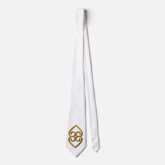 Adinkra-Erden-Gold Krawatte (Vorderseite)