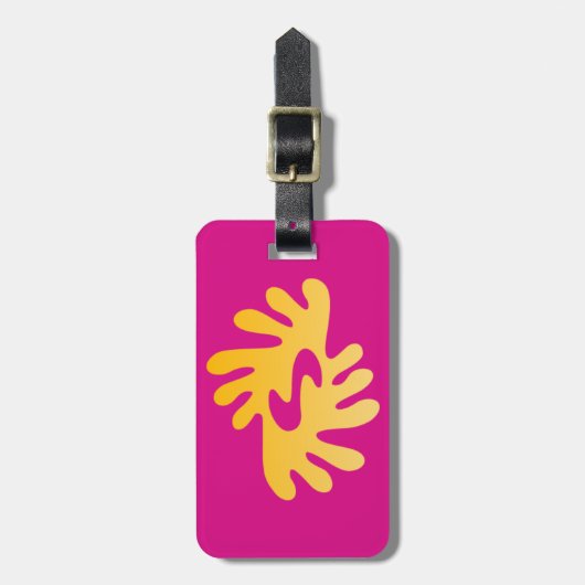 Adinkra (Frieden) Gepäckanhänger (Vorderseite vertikal)