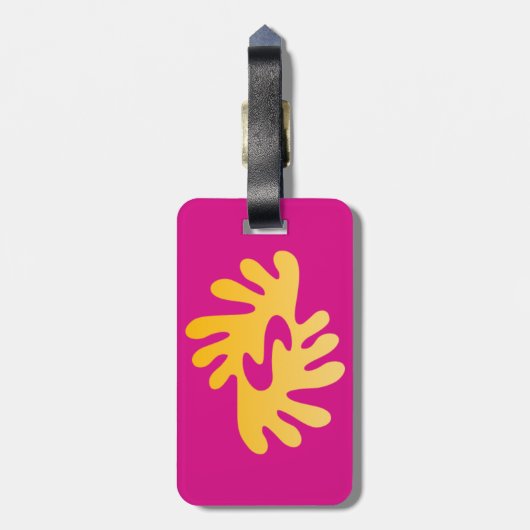 Adinkra (Frieden) Gepäckanhänger (Rückseite vertikal)