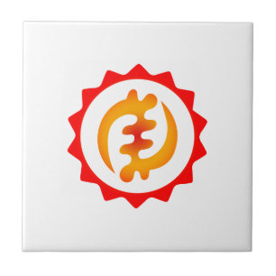 Adinkra Gott ist König Nyame ohene Symbol Gift Id Fliese