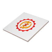 Adinkra Gott ist König Nyame ohene Symbol Gift Ide Fliese (Seite)