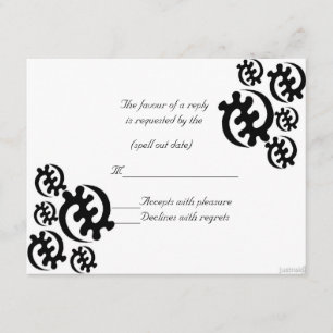 Adinkra gye nyame (außer Gott) iii uAwg RSVP Karte