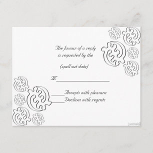 Adinkra gye nyame (außer Gott) iii uAwg RSVP Karte