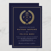 Adinkra-Liebe | Einladung zur Hochzeit (Vorne/Hinten)