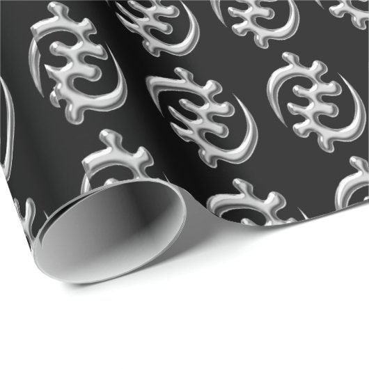 Adinkra Musterpapier Geschenkpapier (Rolleneckpunkt)