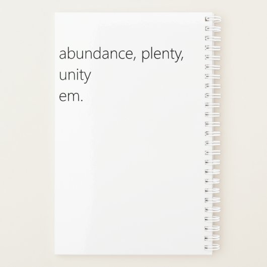 Adinkra Notebook 4 Planer (Rückseite)