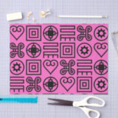 Adinkra Print Tissue Paper Seidenpapier (Handwerk)