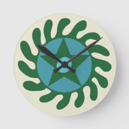 Adinkra Sesa Wo Suban - Neubeginn Runde Wanduhr