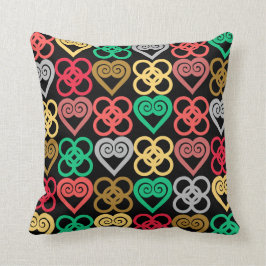 Adinkra Stammes- Symbolkissen Kissen