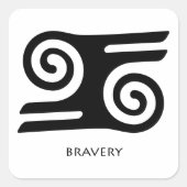 Adinkra Sticker - Kwatakye Atiko (Bravery & Valor) (Vorderseite)