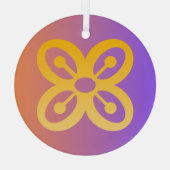 Adinkra-Symbol (Abundanz) Ornament Aus Glas (Rückseite)