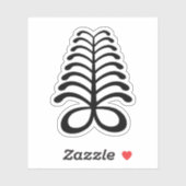 Adinkra-Symbol (Ausdauer) Vinyl-Aufkleber Aufkleber (Blatt)