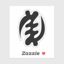 Adinkra Symbol (außer Gott) Vinyl Sticker
